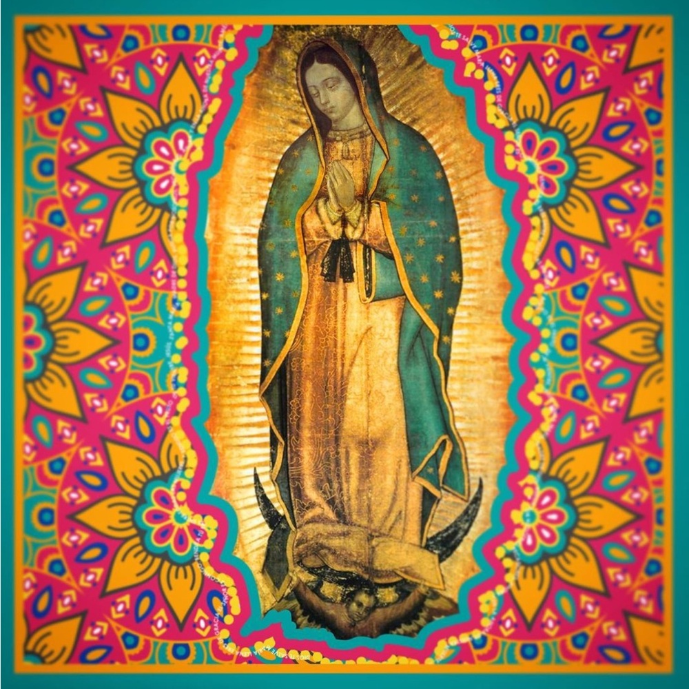 Colorful Virgin Mary Canvas